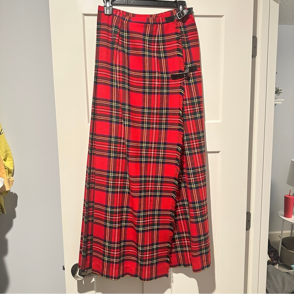 Brendella 100% Wool Pleaded Skirt